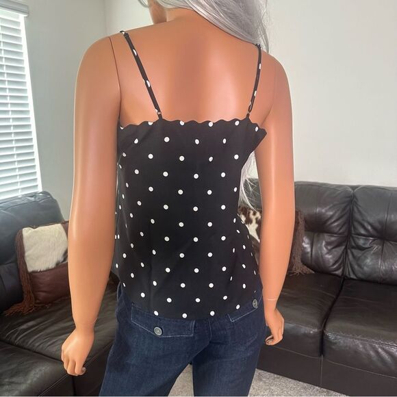NWT J. Crew Women’s Size 6 Polka Dot Cami Top Romantic Feminine French Classic - Picture 3 of 6